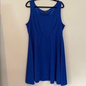 Blue pull over dress